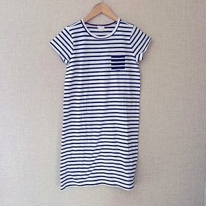 Crewcuts cotton girls lounge dress size 12. Navy and white.